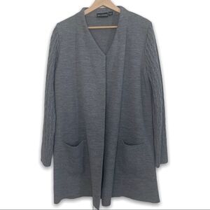 Nina Leonard 100% Acrylic Knitted Long Cardigan